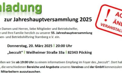 Einladung zur Jahreshauptversammlung 2025